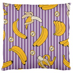 Pattern Bananas Fruit Tropical Seamless Texture Graphics Large Cushion Case (two Sides) by Bedest