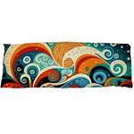 Waves Ocean Sea Abstract Whimsical Abstract Art Pattern Abstract Pattern Nature Water Seascape Body Pillow Case Dakimakura (Two Sides) Front