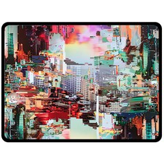 Digital Computer Technology Office Information Modern Media Web Connection Art Creatively Colorful C Fleece Blanket (large) by Maspions