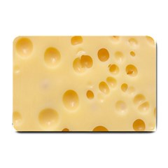 Cheese Texture, Yellow Cheese Background Small Doormat