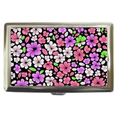 Flowers Floral Pattern Digital Texture Beautiful Cigarette Money Case