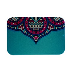 Mandala Blue Open Lid Metal Box (silver)   by goljakoff