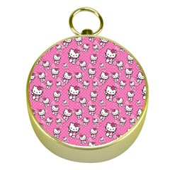 Hello Kitty Pattern, Hello Kitty, Child Gold Compasses by nateshop