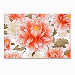 Flowers Plants Sample Design Rose Garden Flower Decoration Love Romance Bouquet Postcard 4 x 6  (pkg Of 10)