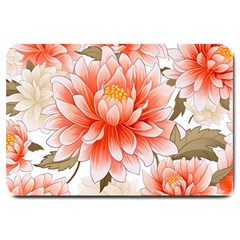 Flowers Plants Sample Design Rose Garden Flower Decoration Love Romance Bouquet Large Doormat