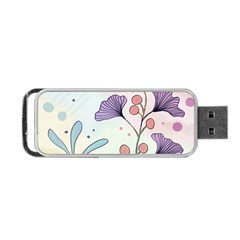 Flower Paint Flora Nature Plant Portable Usb Flash (two Sides)