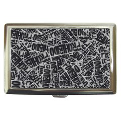 Rebel Life: Typography Black And White Pattern Cigarette Money Case by dflcprintsclothing