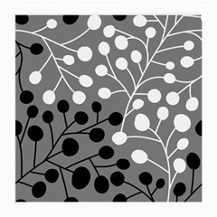 Abstract Nature Black White Medium Glasses Cloth