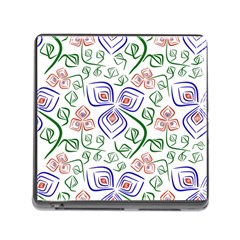 Bloom Nature Plant Pattern Memory Card Reader (square 5 Slot)