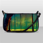 Nature Swamp Water Sunset Spooky Night Reflections Bayou Lake Shoulder Clutch Bag Front