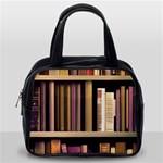 Books Bookshelves Office Fantasy Background Artwork Book Cover Apothecary Book Nook Literature Libra Classic Handbag (Two Sides) Back