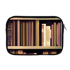 Books Bookshelves Office Fantasy Background Artwork Book Cover Apothecary Book Nook Literature Libra Apple Macbook Pro 17  Zipper Case by Posterlux