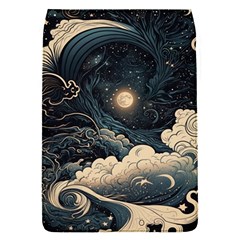 Starry Sky Moon Space Cosmic Galaxy Nature Art Clouds Art Nouveau Abstract Removable Flap Cover (s) by Posterlux