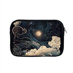 Starry Sky Moon Space Cosmic Galaxy Nature Art Clouds Art Nouveau Abstract Apple Macbook Pro 15  Zipper Case by Posterlux