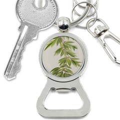 Watercolor Leaves Branch Nature Plant Growing Still Life Botanical Study Bottle Opener Key Chain by Posterlux