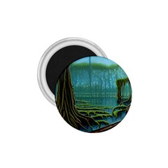 Boat Canoe Swamp Bayou Roots Moss Log Nature Scene Landscape Water Lake Setting Abandoned Rowboat Fi 1 75  Magnets by Posterlux