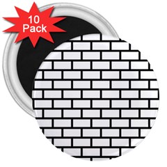 Bricks Wall Pattern Seamless 3  Magnets (10 Pack) 