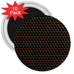 Geometric Pattern Design Line 3  Magnets (10 Pack) 