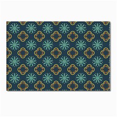 Flowers Pattern Design Abstract Postcard 4 x 6  (pkg Of 10)