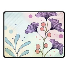 Flower Paint Flora Nature Plant Fleece Blanket (small) by Maspions