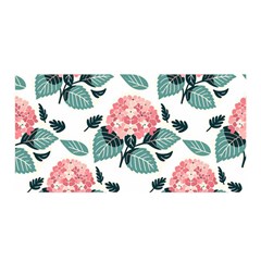 Flowers Hydrangeas Satin Wrap 35  X 70 