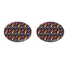 Beautiful Pattern Cufflinks (oval) by Sparkle