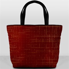 Grid Background Pattern Wallpaper Bucket Bag by Maspions