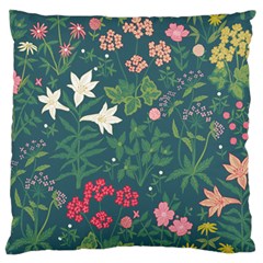 Spring Small Flowers Standard Premium Plush Fleece Cushion Case (two Sides)