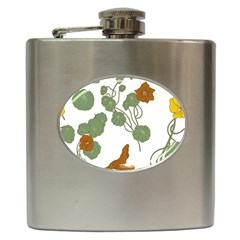 Nasturtium Flower Plant Leaves Hip Flask (6 Oz)