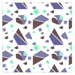 Seamless Pattern Geometric Texture Square Satin Scarf (36  X 36 )