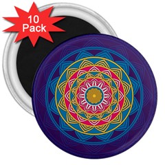 Abstract Digital Artwork 3  Magnets (10 Pack) 