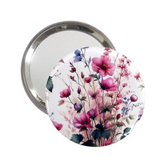 Flora Floral Flower Petal 2 25  Handbag Mirrors