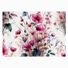 Flora Floral Flower Petal Large Glasses Cloth (2 Sides)