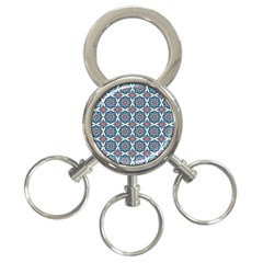 Abstract Mandala Seamless Background Texture 3-ring Key Chain