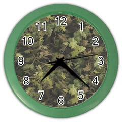 Camouflage Military Color Wall Clock