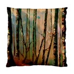 Woodland Woods Forest Trees Nature Outdoors Cellphone Wallpaper Mist Moon Background Artwork Book Co Standard Cushion Case (Two Sides) Front