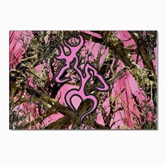 Pink Browning Deer Glitter Camo Postcard 4 x 6  (pkg Of 10) by Maspions