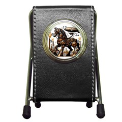 Steampunk Horse Punch 1 Pen Holder Desk Clock by CKArtCreations