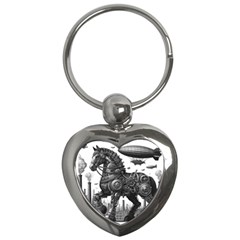 Steampunk Horse  Key Chain (heart) by CKArtCreations