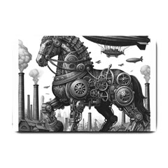 Steampunk Horse  Small Doormat by CKArtCreations