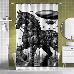 Steampunk Horse  Shower Curtain 48  X 72  (small)  by CKArtCreations