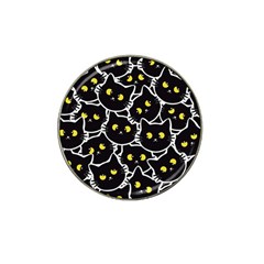 Cat Pattern Pet Drawing Eyes Hat Clip Ball Marker by Maspions