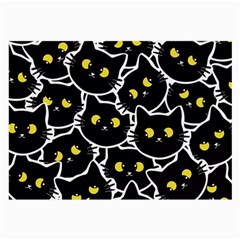 Cat Pattern Pet Drawing Eyes Large Glasses Cloth by Maspions