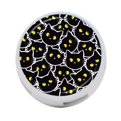 Cat Pattern Pet Drawing Eyes 4-port Usb Hub (two Sides) by Maspions