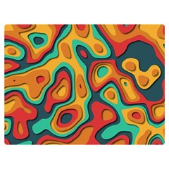 Paper Cut Abstract Pattern Two Sides Premium Plush Fleece Blanket (baby Size) by Maspions