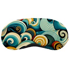 Wave Waves Ocean Sea Abstract Whimsical Sleep Mask by Maspions