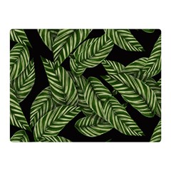 Background Pattern Leaves Texture Two Sides Premium Plush Fleece Blanket (mini)