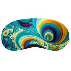 Abstract Waves Ocean Sea Whimsical Sleep Mask by Maspions