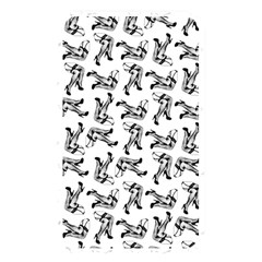 Erotic Pants Motif Black And White Graphic Pattern Black Backgrond Memory Card Reader (rectangular)