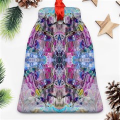 Abstract Kaleidoscope Bell Ornament (two Sides) by kaleidomarblingart